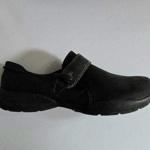 Clarks Black Slip On Casual Shoes Size 9M, NWT - Picture 3 of 4